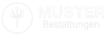 Logo Muster Bestattungen (Footer, weiß)