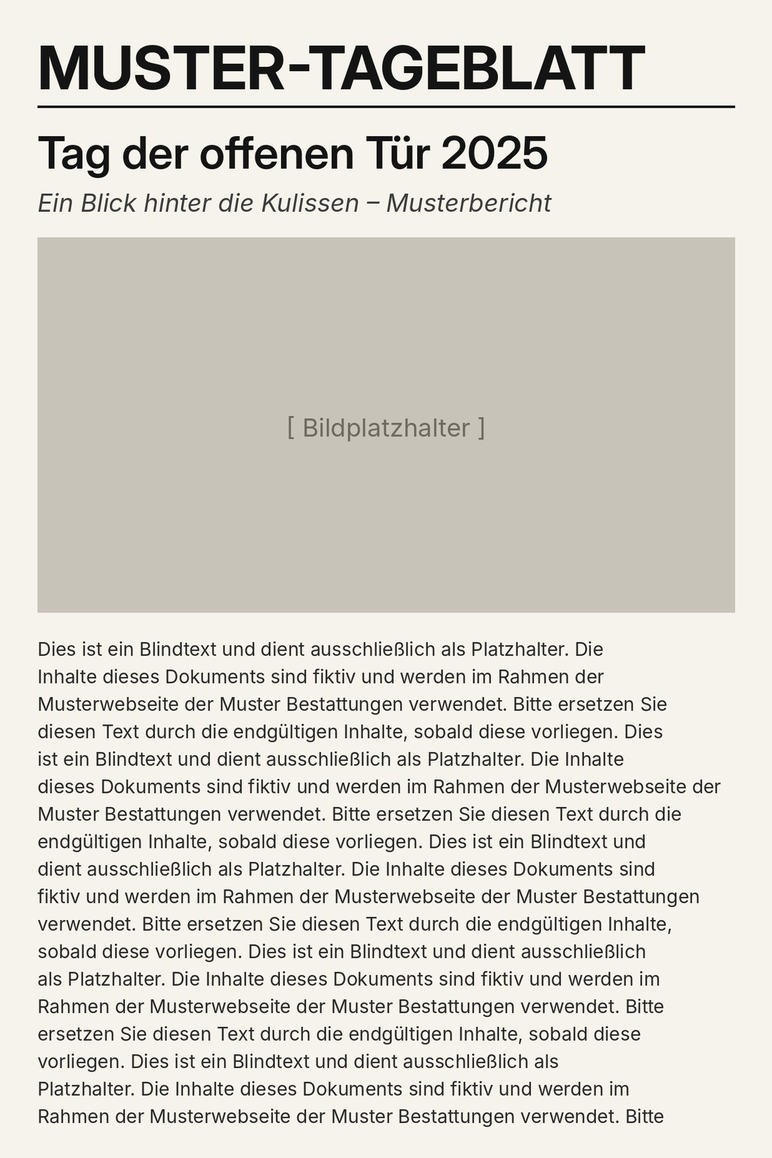 Presse Artikel 2025